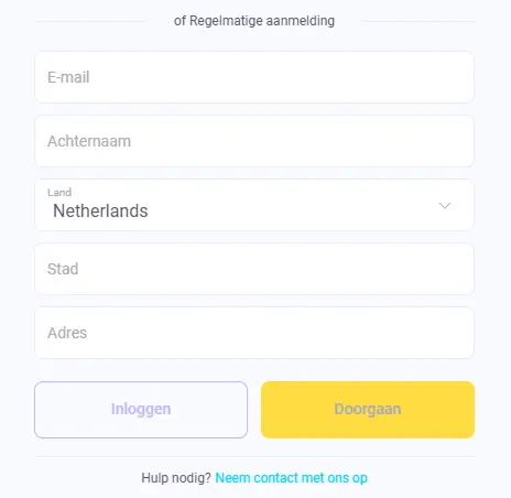 Igo Bet Registratie