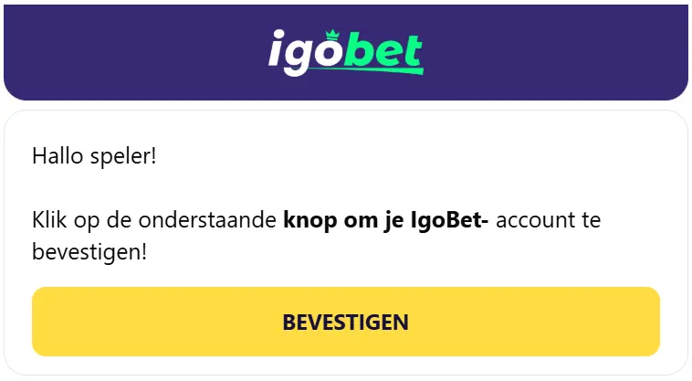 IgoBet Casino verificatie