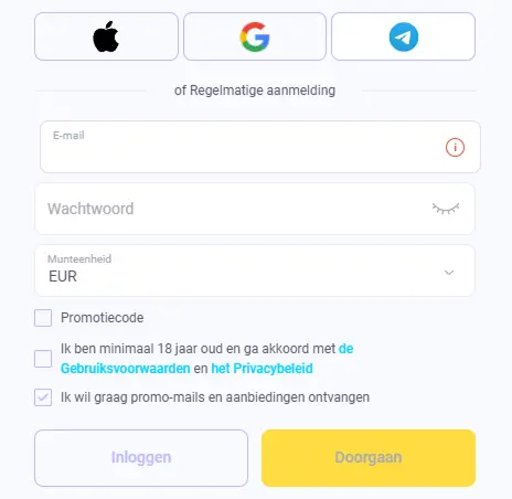IgoBet Registratie