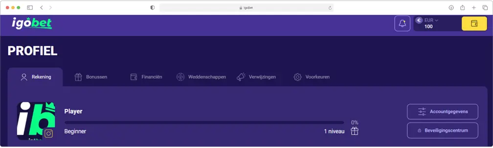 IgoBet login